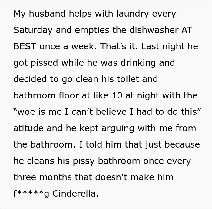 Wife decides to live life exactly like her husband causing him to get fuming over chores and attitude differences.