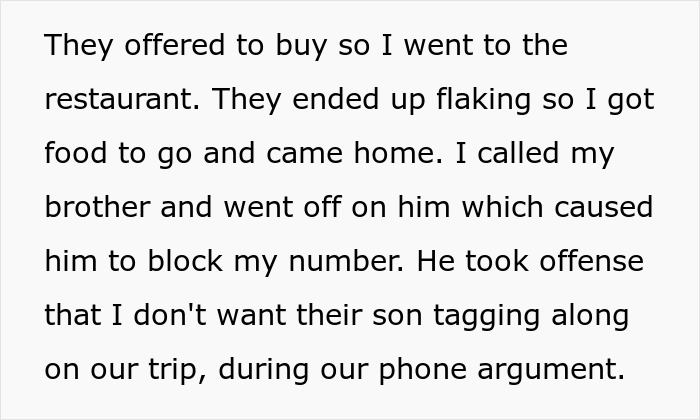 Mom of 6 stressed and overwhelmed while babysitting her nephew as her brother blocks her number after argument.