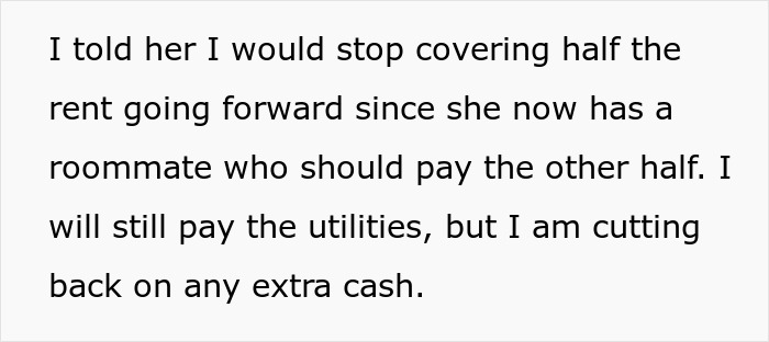 Text excerpt showing a rich man deciding to stop financially supporting sister’s jobless boyfriend by cutting extra cash. Text excerpt showing a rich man deciding to stop financially supporting sister’s jobless boyfriend by cutting extra cash.
