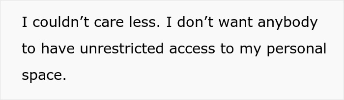 Text on white background stating a man feels creeped out after his girlfriend uses a hidden key to enter his home. Text on white background stating a man feels creeped out after his girlfriend uses a hidden key to enter his home.