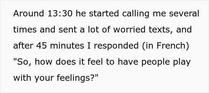 Text message exchange showing a guy laughing about bullying while his girlfriend does an uno-reverse and breaks up with him.