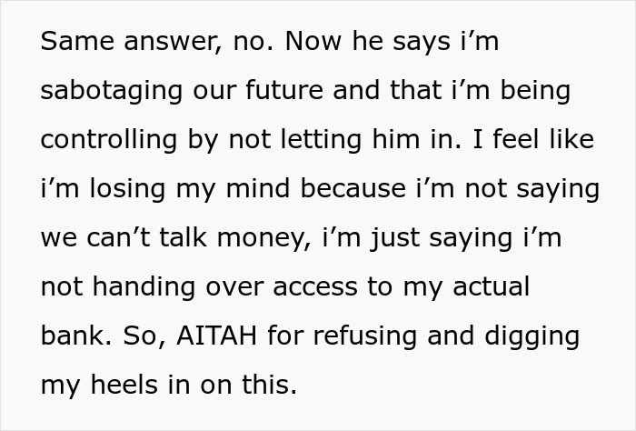 Man Decides Engagement Depends On GF Giving Him Full Access To Her Money, She Just Laughs At Him