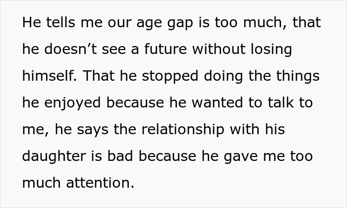 Text excerpt showing a woman admitting defeat by karma after her affair partner leaves her following infidelity.