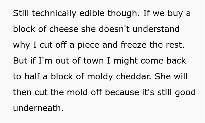 Text discussing a wife furious after husband embarrasses her in front of her parents by teaching her a lesson.