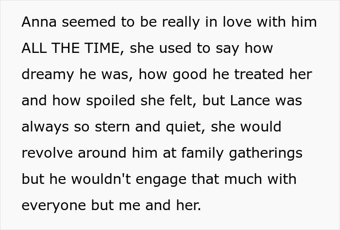 Text describing a woman&rsquo;s nasty comment backfires related to her husband taking her seriously and how she dresses.