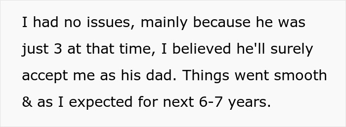 Text excerpt about a stepson growing up and family money challenges related to college support. Text excerpt about a stepson growing up and family money challenges related to college support.