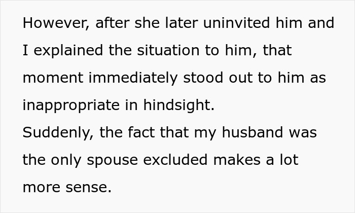 Woman bans best friend&rsquo;s baby and husband from engagement party, causing friendship fallout and tension.
