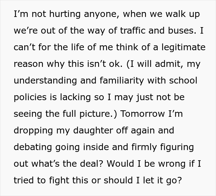 School Bans Dad From Walking Daughter To Door Because Karen Mom Felt Uncomfortable