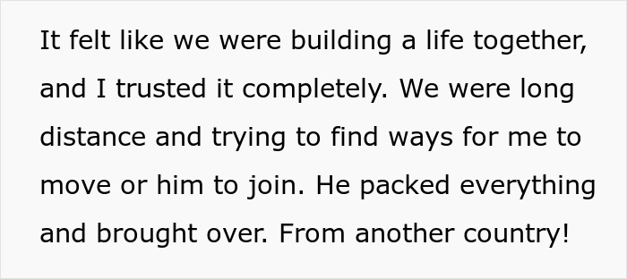 Text excerpt about a woman admitting defeat by karma after her affair partner leaves her following infidelity.