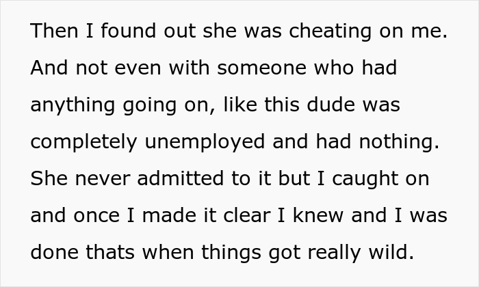 Text excerpt revealing how an unemployed woman cheats on her boyfriend with a jobless man and the aftermath. Text excerpt revealing how an unemployed woman cheats on her boyfriend with a jobless man and the aftermath.