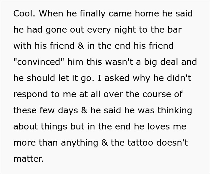 Man spirals over fianc&eacute;e&rsquo;s tattoo designed by ex, influenced by jealous friend to postpone wedding plans.