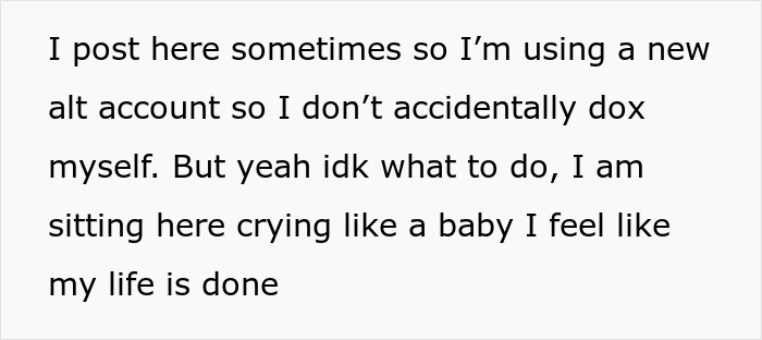 Text post about feeling overwhelmed, mentioning mom throws child out on the street and legal concerns. Text post about feeling overwhelmed, mentioning mom throws child out on the street and legal concerns.