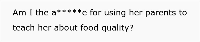 Text on white background asking if a husband is wrong for teaching his wife a lesson by embarrassing her in front of her parents.