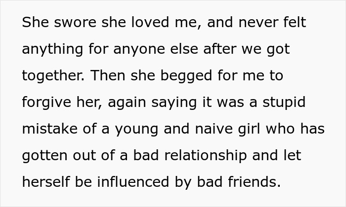 Text excerpt describing a man devastated after discovering his wife&rsquo;s infidelity during a conversation with her sister.