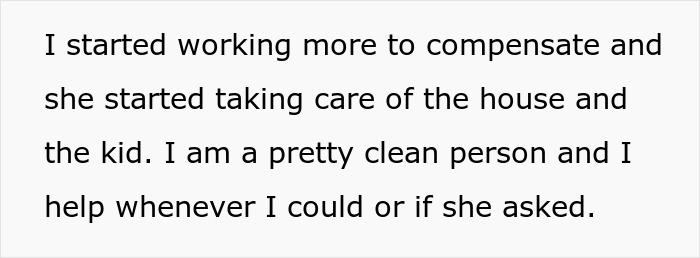 Guy embarrasses wife screenshot of text about working more while she cared for the house and child Guy embarrasses wife screenshot of text about working more while she cared for the house and child