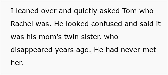 Text excerpt showing a woman discovering she&rsquo;s engaged to her first cousin during a shocking family Christmas.