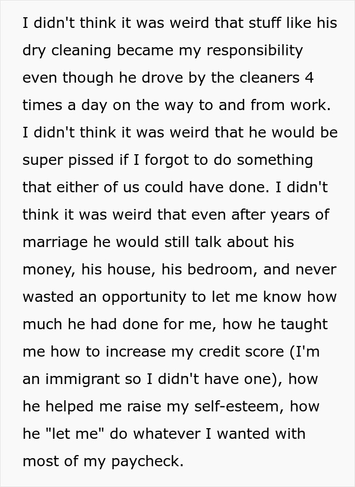 Text excerpt about a wife deciding to live life like her husband, causing him to become fuming and frustrated.