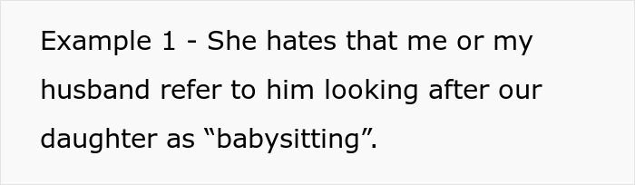 Text example about a lady insulting SIL's hubby and becoming tongue-tied when addressing her partner’s indiscretions.