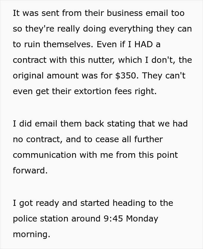 Text describing a woman sharing a crazy story about her hair stylist after finding a strange shrine related to her hair.