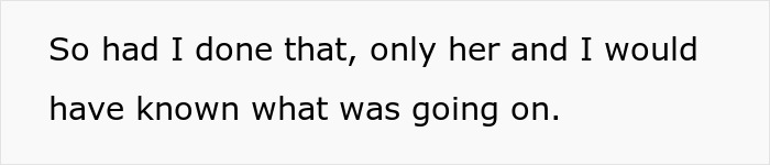 Text excerpt from a story about a daycare worker suspecting a coworker gave a passive-aggressive gift before the truth emerged.