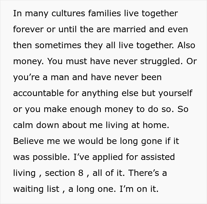 Text excerpt discussing family living arrangements and financial struggles, relating to woman stealing 5-year-old niece’s skirt. Text excerpt discussing family living arrangements and financial struggles, relating to woman stealing 5-year-old niece’s skirt.