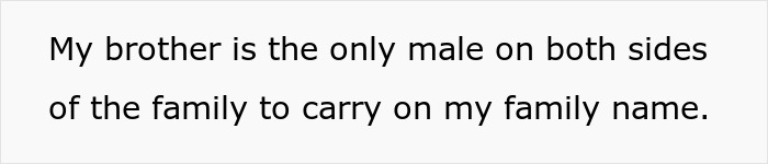 Light panel text about brother carrying family name, accompanied by SEO keyword parents house payment