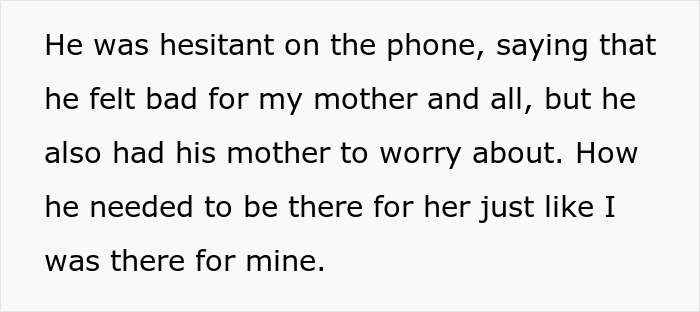 Alt text: Text excerpt showing a wife discussing her husband's and in-laws' rudeness and her decision to hire a lawyer for divorce.