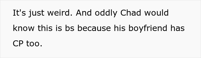 Text message conversation discussing skepticism about disability claims after work, focusing on coworker and proving not disabled.