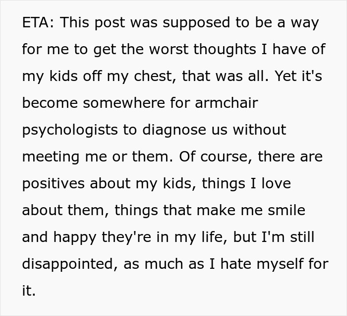 Alt text: Honest confession from a dad expressing disappointment and struggles with his children, labeled as failures in his eyes.