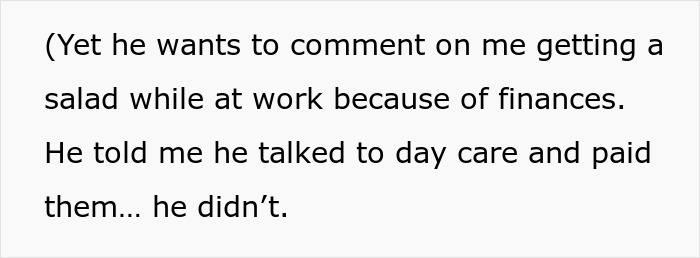 Text excerpt showing frustration of a working wife dealing with a man-child hubby who criticizes everything she does. Text excerpt showing frustration of a working wife dealing with a man-child hubby who criticizes everything she does.