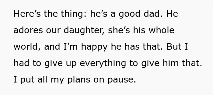 Text passage from a 25-year-old mom pleading for escape from her controlling 52-year-old partner after having his baby.