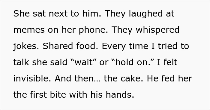 Text describing a girlfriend and her male bestie sharing jokes and planning a cruel prank to humiliate boyfriend on his birthday. Text describing a girlfriend and her male bestie sharing jokes and planning a cruel prank to humiliate boyfriend on his birthday.