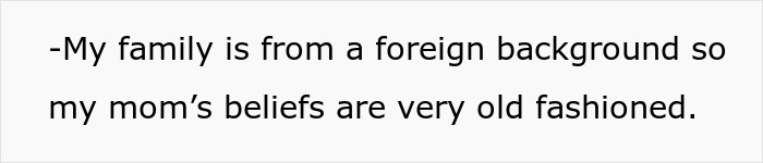 Text excerpt discussing family background and old fashioned beliefs related to managing chores and school burnout. Text excerpt discussing family background and old fashioned beliefs related to managing chores and school burnout.