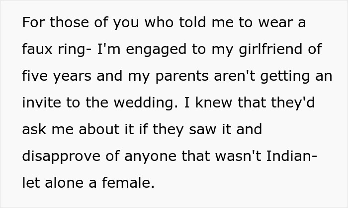 Text explaining a woman&rsquo;s engagement struggles, highlighting issues with arranged marriage and proposal in India.