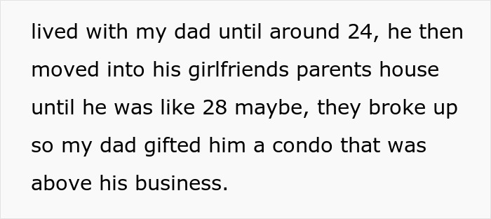Text block describing a man using mental issues as an excuse to mistreat his sister-in-law, displaying entitled behavior. Text block describing a man using mental issues as an excuse to mistreat his sister-in-law, displaying entitled behavior.