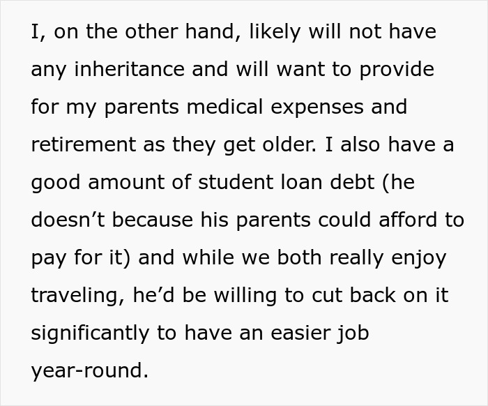 Text discussing fiance, wedding costs, friend’s financial support, and money challenges including student loans and medical expenses. Text discussing fiance, wedding costs, friend’s financial support, and money challenges including student loans and medical expenses.