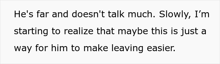 Text on a white background saying a woman admits defeat by karma as her affair partner leaves her after she cheated on her husband.