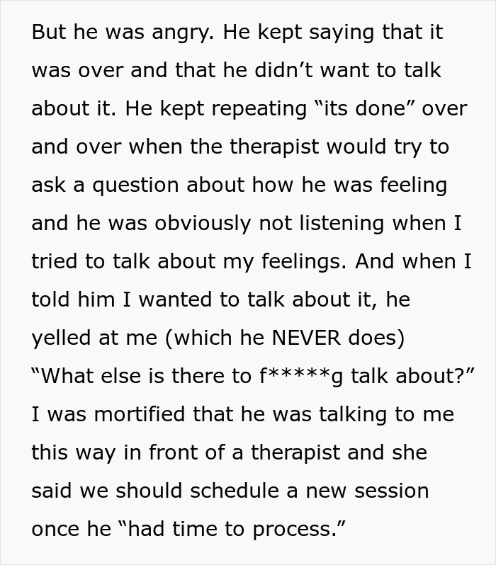 Angry man refuses therapy and demands paternity test for 3-year-old son during a tense family discussion session.