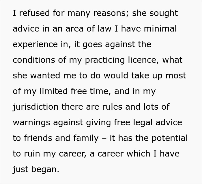 Woman refuses to risk new career by giving free advice to friends and discovers their true colors.