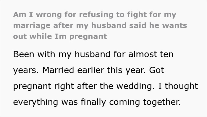 Pregnant wife refuses to audition to win back husband after he says he never loved her and gets mad.