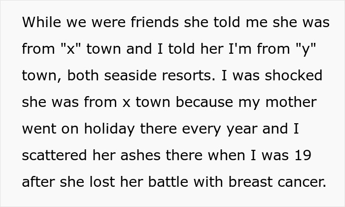 Text post sharing a story about accidentally moving next door to a former friend and the resulting conflict. Text post sharing a story about accidentally moving next door to a former friend and the resulting conflict.