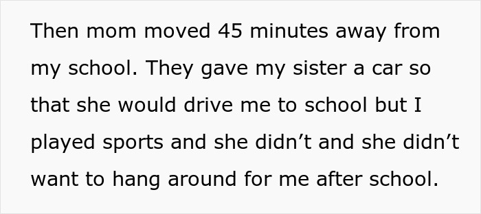 Text excerpt describing a daughter feeling isolated after mom blames her for picking dad in the divorce. Text excerpt describing a daughter feeling isolated after mom blames her for picking dad in the divorce.