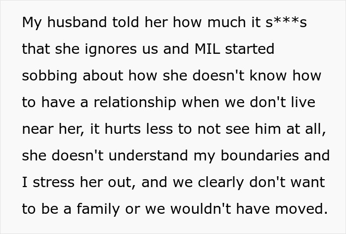 Text showing a personal story about how lying MIL is ruining family realationship and causing emotional stress.