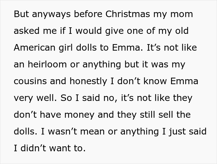 Text about a mom blaming her daughter for picking dad in the divorce and refusing to involve her in family life. Text about a mom blaming her daughter for picking dad in the divorce and refusing to involve her in family life.