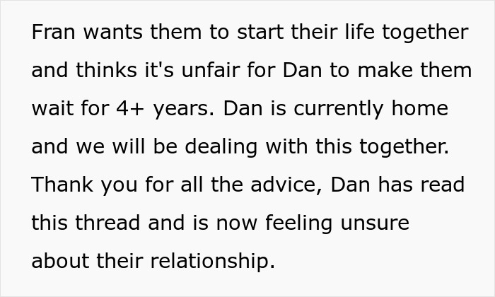 Mom urges son not to marry girlfriend after high school; girlfriend-turned-fianc&eacute;e holds a grudge for years.