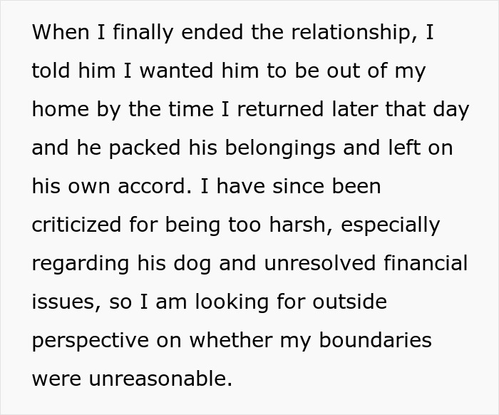 Woman struggles with ex&rsquo;s dog, threatens shelter, and faces criticism as he stays silent about the situation.