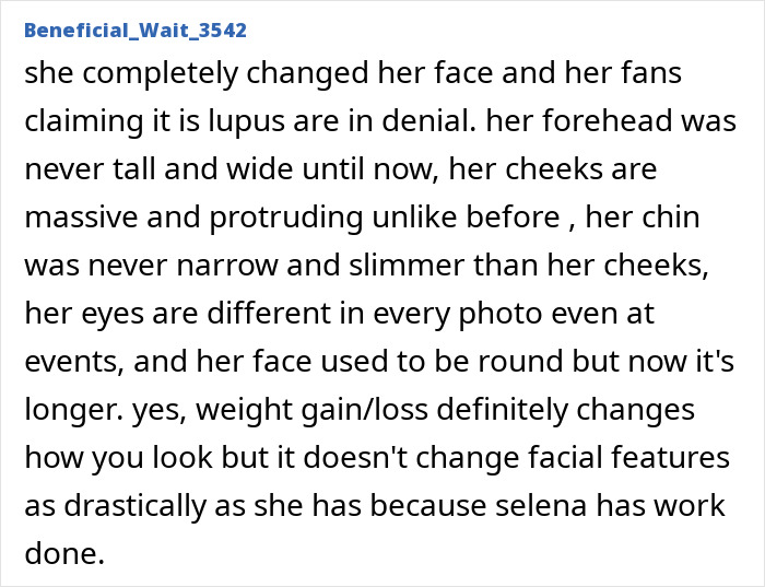 Selena Gomez with altered facial features sparking fans to blame plastic surgery for her dramatic transformation in recent snaps. Selena Gomez with altered facial features sparking fans to blame plastic surgery for her dramatic transformation in recent snaps.