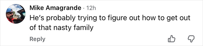 Comment on social media about Barron Trump's awkward moment at a NYE bash sparking paternity conspiracy theories. Comment on social media about Barron Trump's awkward moment at a NYE bash sparking paternity conspiracy theories.