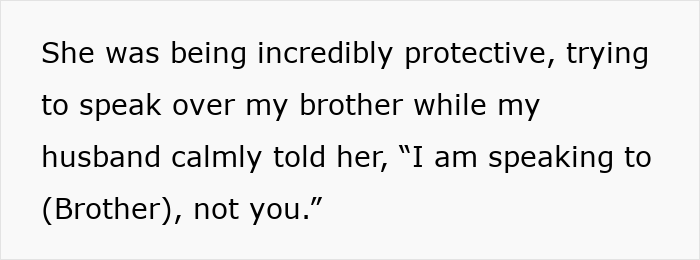 Text image showing a woman appalled by her mom enabling chauvinist brother and gaslighting her during family drama. Text image showing a woman appalled by her mom enabling chauvinist brother and gaslighting her during family drama.