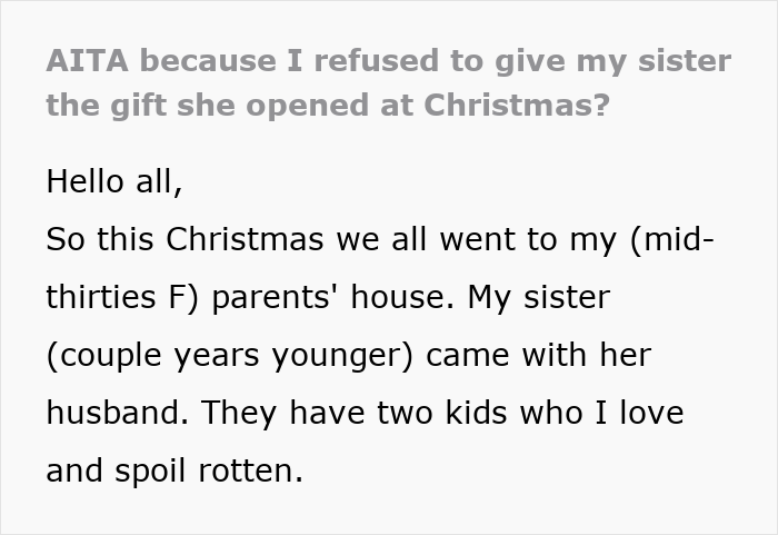 Screenshot of AITA Reddit post about a heated blanket gift dispute, headline and opening paragraph on grey background Screenshot of AITA Reddit post about a heated blanket gift dispute, headline and opening paragraph on grey background
